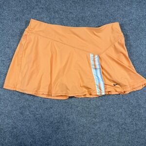 Nike Skort Womens Large Orange Dri-FIT Tennis Built In Shorts 373948-832